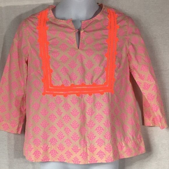 Crewcuts size 12 pink orange long sleeved tunic - Picture 1 of 8